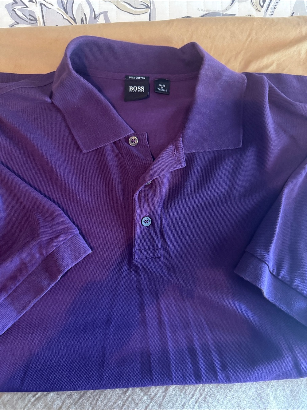 BOSS Purple Men's Short-Sleeve Polo